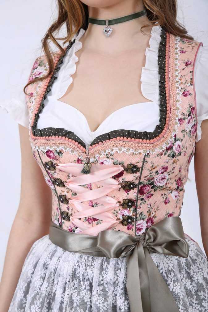 Dirndl - Modell LINA - Krüger Madl - inkl. Spitzenschürze - 50 cm - 047835-0-0036