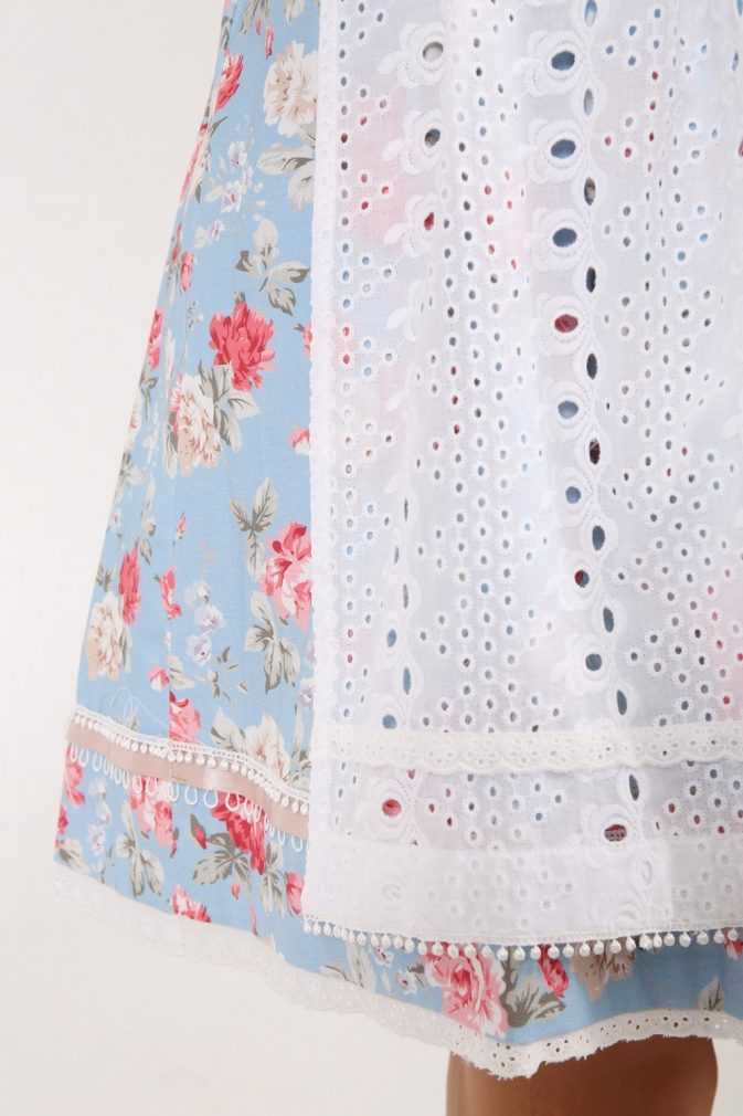 Dirndl - Modell FELICITAS - Krüger Madl - inkl. Spitzenschürze - 50 cm - 048405-0-0081