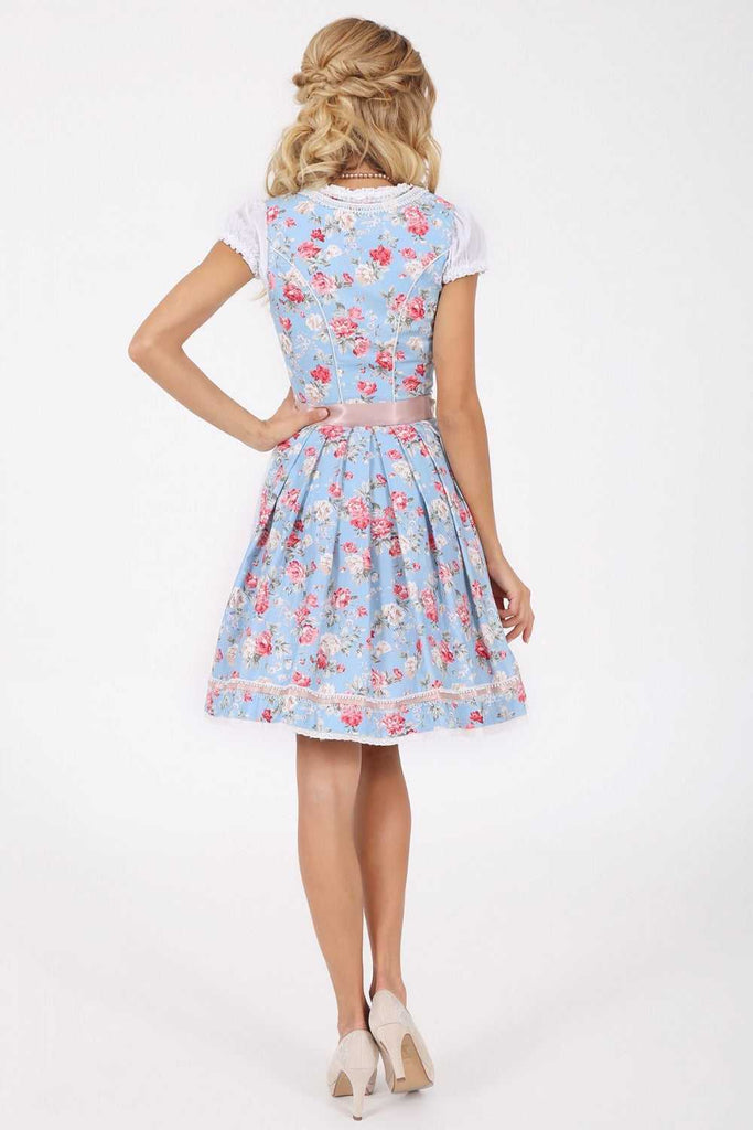 Dirndl - Modell FELICITAS - Krüger Madl - inkl. Spitzenschürze - 50 cm - 048405-0-0081