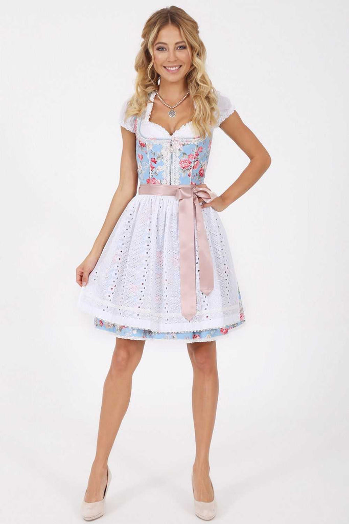 Dirndl - Modell FELICITAS - Krüger Madl - inkl. Spitzenschürze - 50 cm - 048405-0-0081