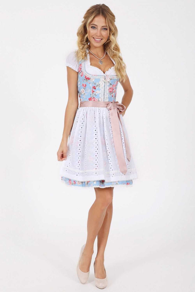Dirndl - Modell FELICITAS - Krüger Madl - inkl. Spitzenschürze - 50 cm - 048405-0-0081