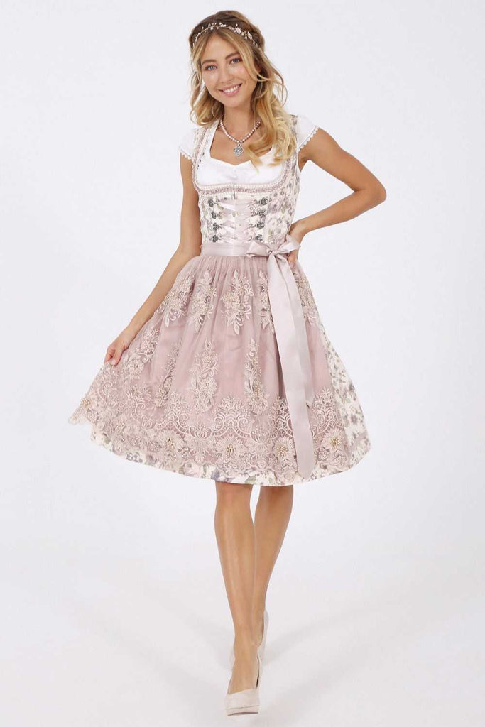 Dirndl - Modell AMINA - Krüger Madl - inkl. Spitzenschürze - 50 cm - 048535-0-0015