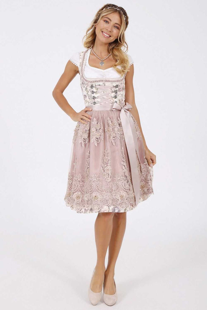 Dirndl - Modell AMINA - Krüger Madl - inkl. Spitzenschürze - 50 cm - 048535-0-0015