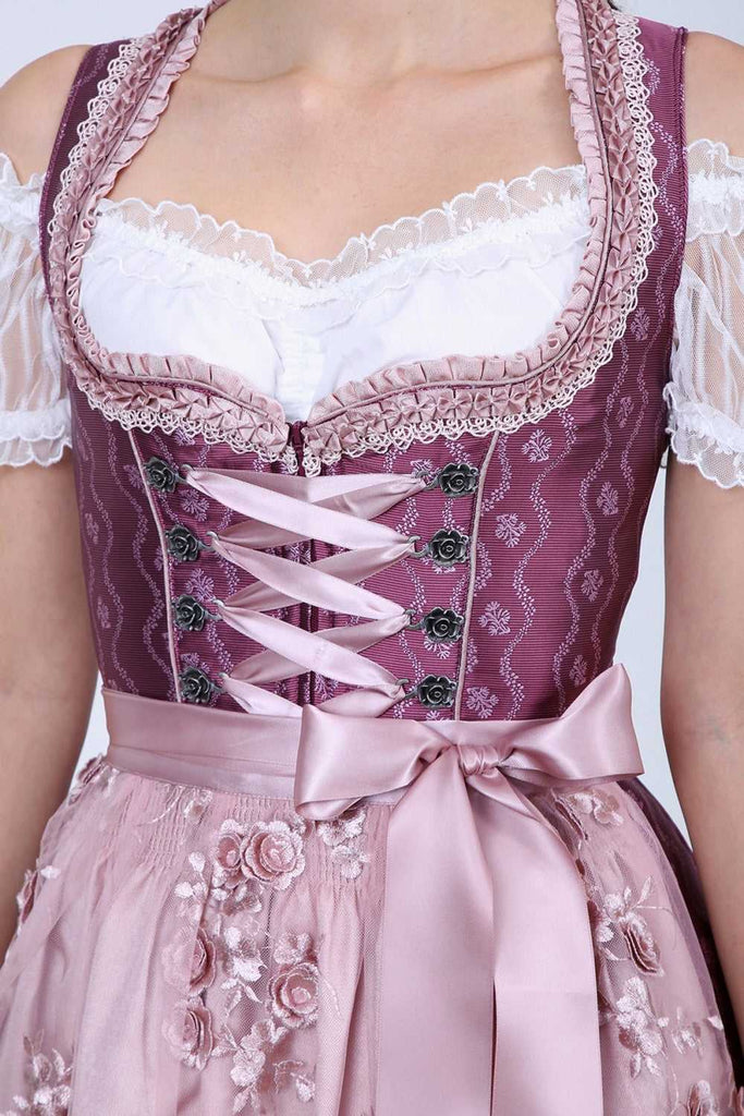 Dirndl - Modell DELICIA - Krüger Madl - inkl. Spitzenschürze - 60 cm - 048636-0-0035