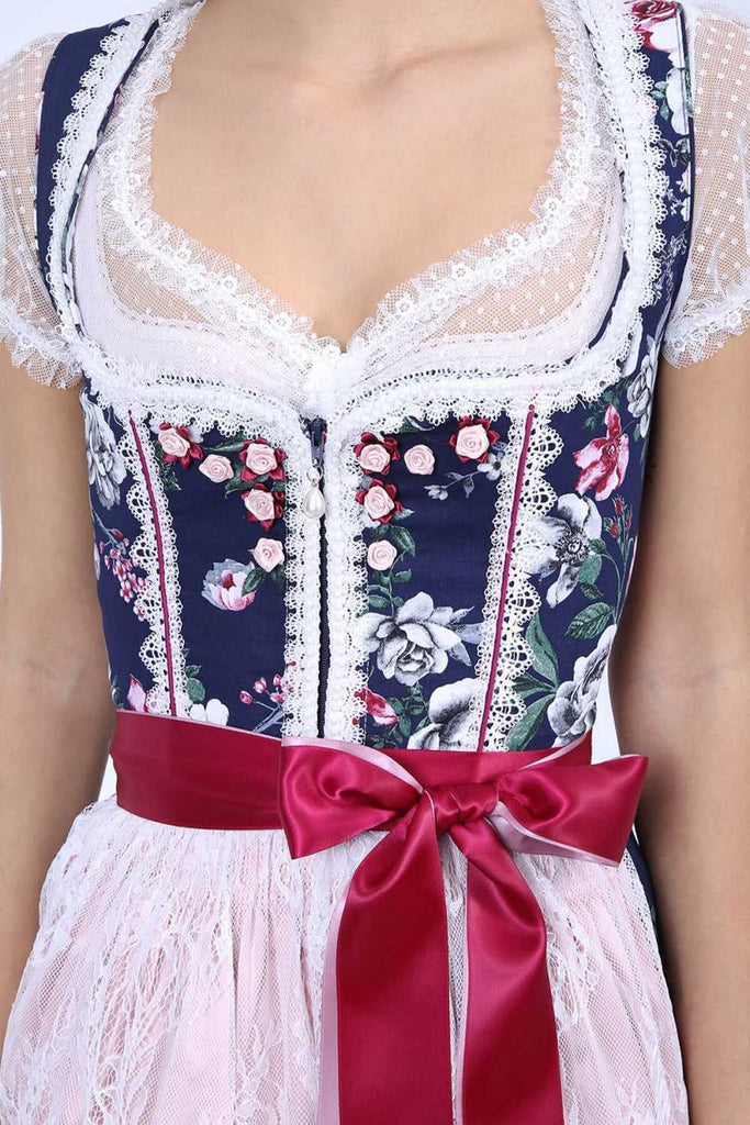 Dirndl - Modell  FLORINIA - Krüger Madl - inkl. Spitzenschürze - 60 cm - 048646-0-0080