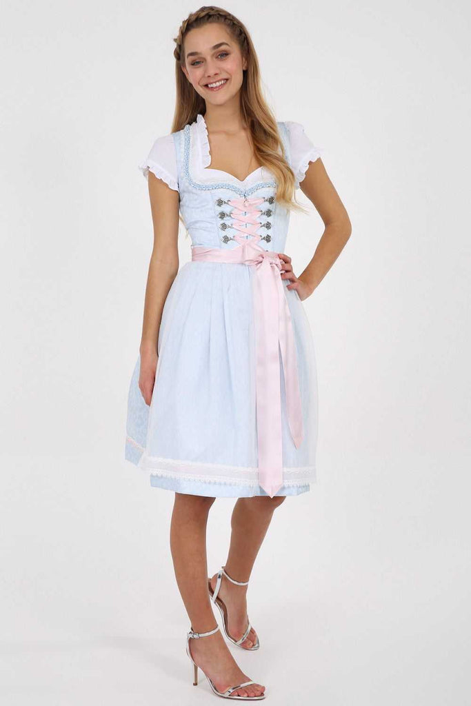 Dirndl - Modell MARIPOSA - Krüger Madl - inkl. Spitzenschürze - 50 cm - 048685-0-0081