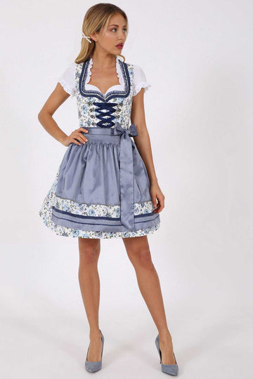 Dirndl - Modell FLURINA - Krüger Madl - inkl. Schürze - 50 cm - 049345-0-0281