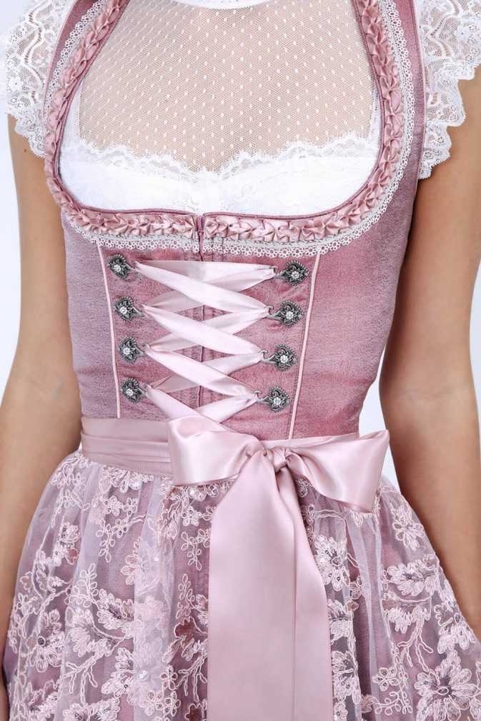 Dirndl - Modell SMILLA - Krüger Madl - inkl. Spitzenschürze - 50 cm - 049595-0-0033