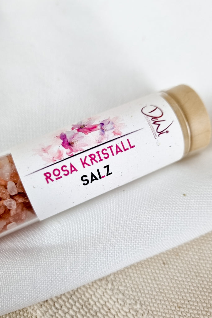 gewürze im reagenzglas Rosa-Kristallsalz