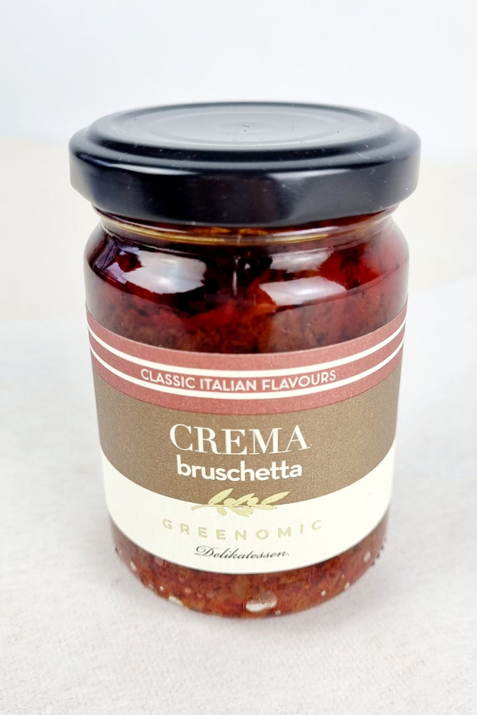 bruschetta pesto pasta creme greenomic