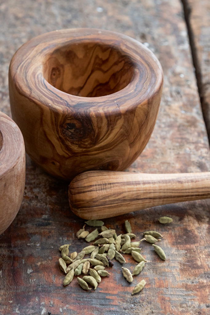 Mörser - Olivenholz - 12cm - Grün&Form