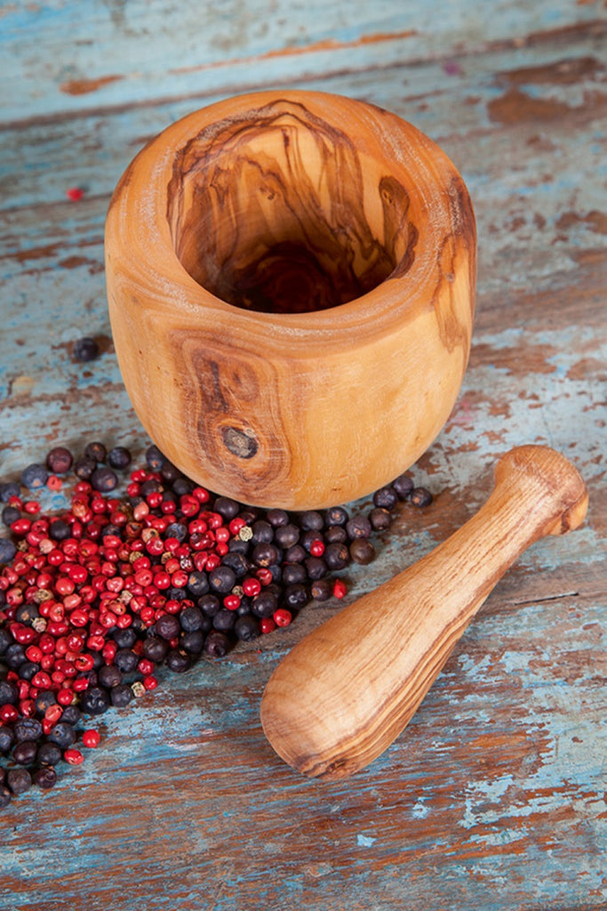 Mörser - Olivenholz - 12cm - Grün&Form