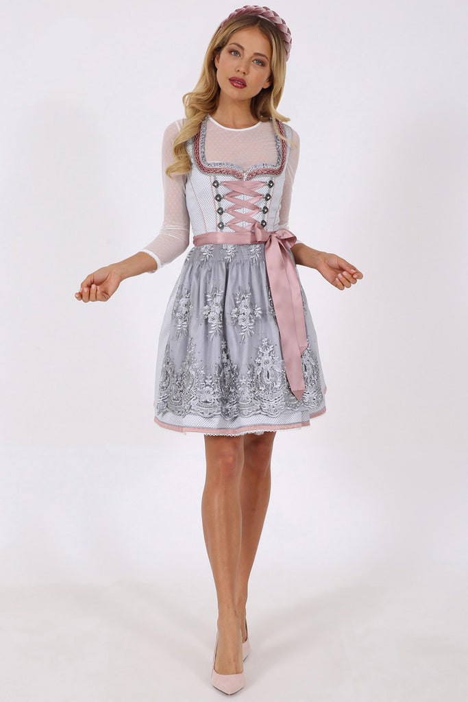 Dirndl - Modell AGATHA - Krüger Madl - inkl. Schürze - 50 cm - 400551-0-0043