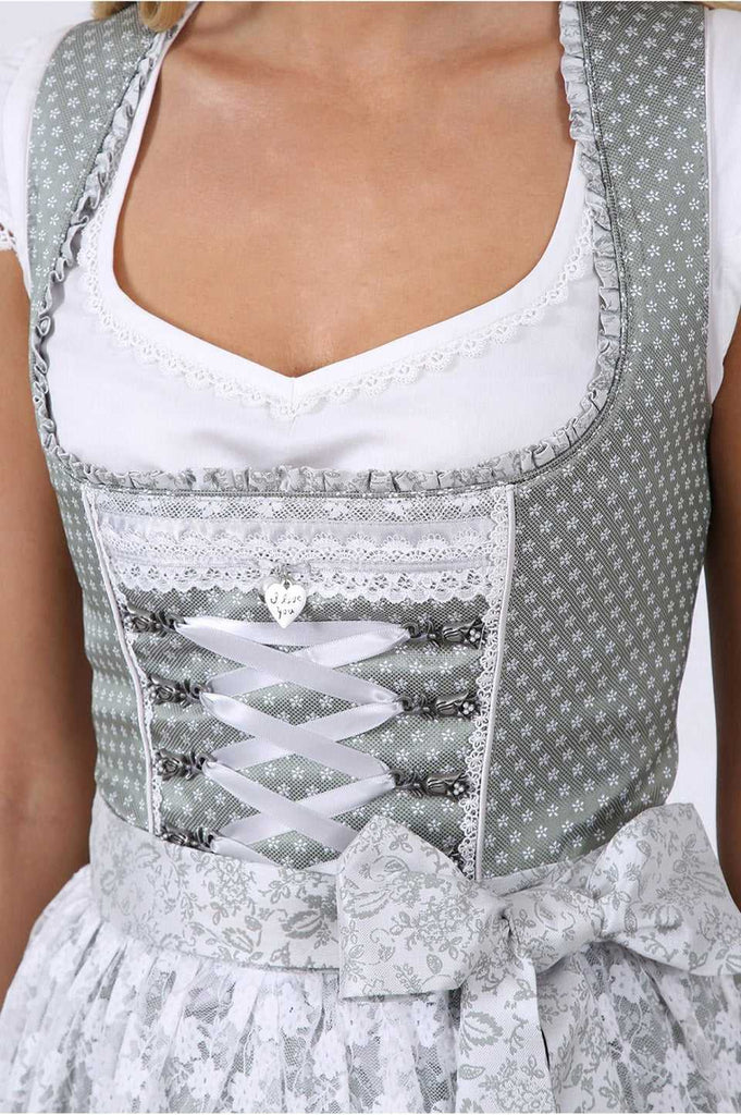 Dirndl - Modell EDITHA - Krüger Madl - inkl. Spitzenschürze - 50 cm - 404251-0-0051