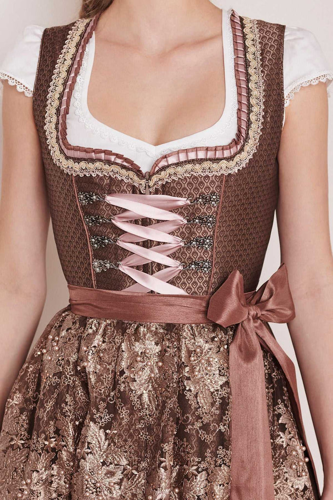 Dirndl - Modell MELENA - Krüger Madl - inkl. Spitzenschürze - 60 cm -  414662-6-0007