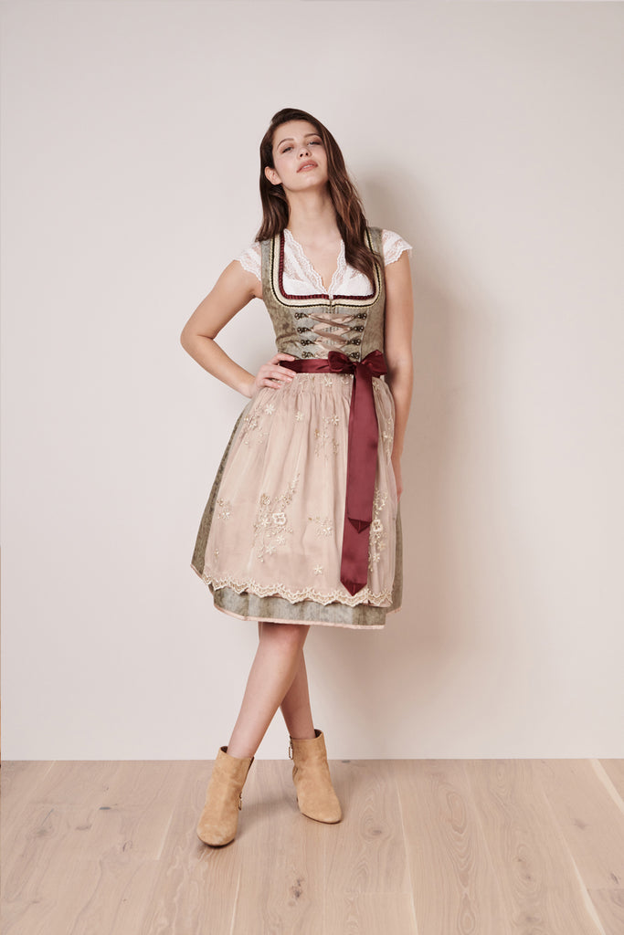 Dirndl - Modell KAJA - Krüger Madl - inkl. Spitzenschürze - 60 cm - 417065-060-0052