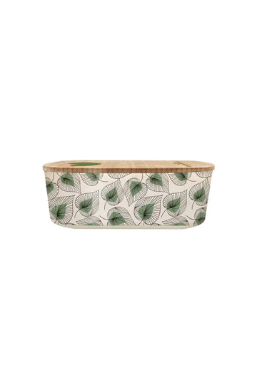 Lunchbox oval - LINE ART LEAVES - Bioloco plant - Chic Mic