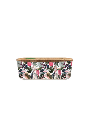 bioloco tropical leaves lunchbox bambus oval vesperbox