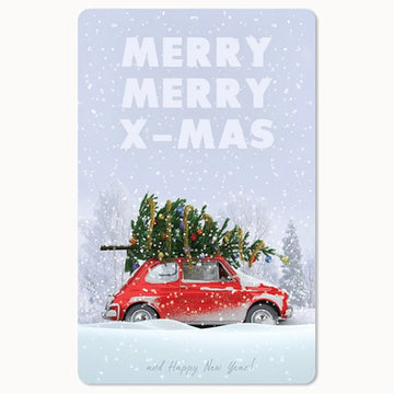 Postkarte - Modell Christmas car