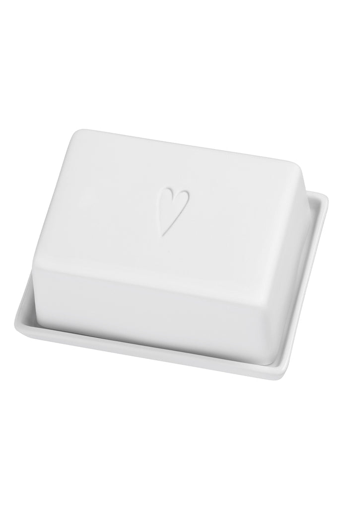 butterdose aus porzellan von räder mit herz