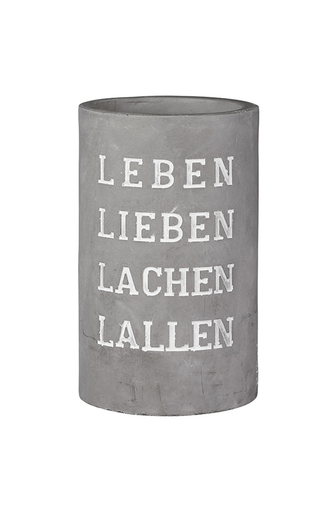 weinkühler beton leben lieben lachen lallen von räder