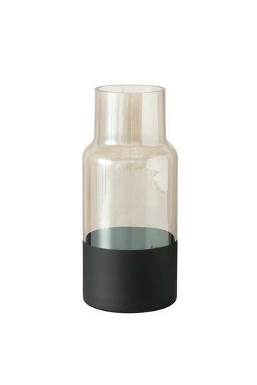 vase glas in glanz und matt schwarz