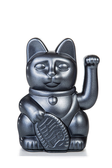 winkekatze grau metallic von donkey products
