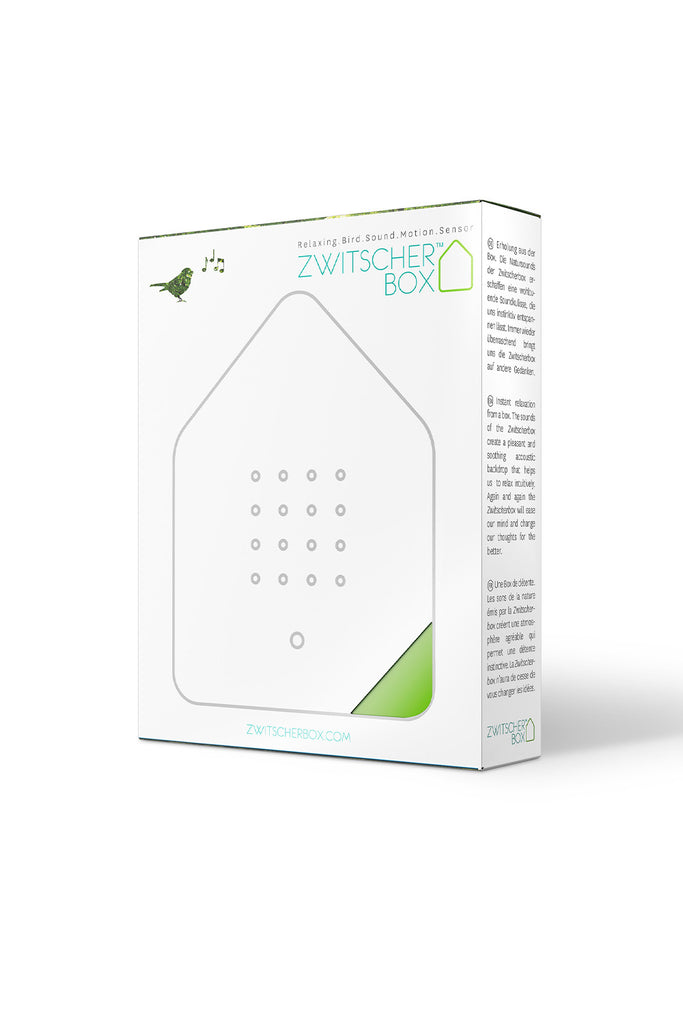 zwitscherbox mit vogelsound grün