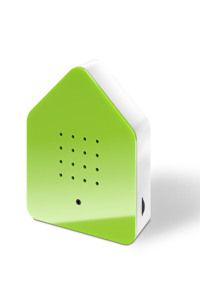 zwitscherbox mit vogelsound grün