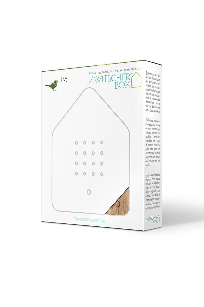 zwitscherbox mit vogelsound holz bambus