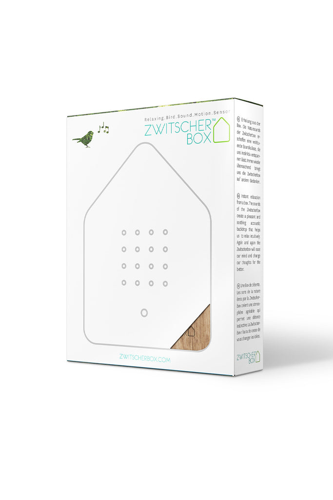 zwitscherbox mit vogelsound holz eiche