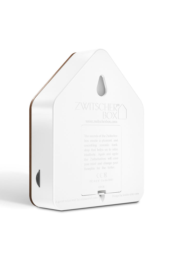 zwitscherbox mit vogelsound holz kirsche