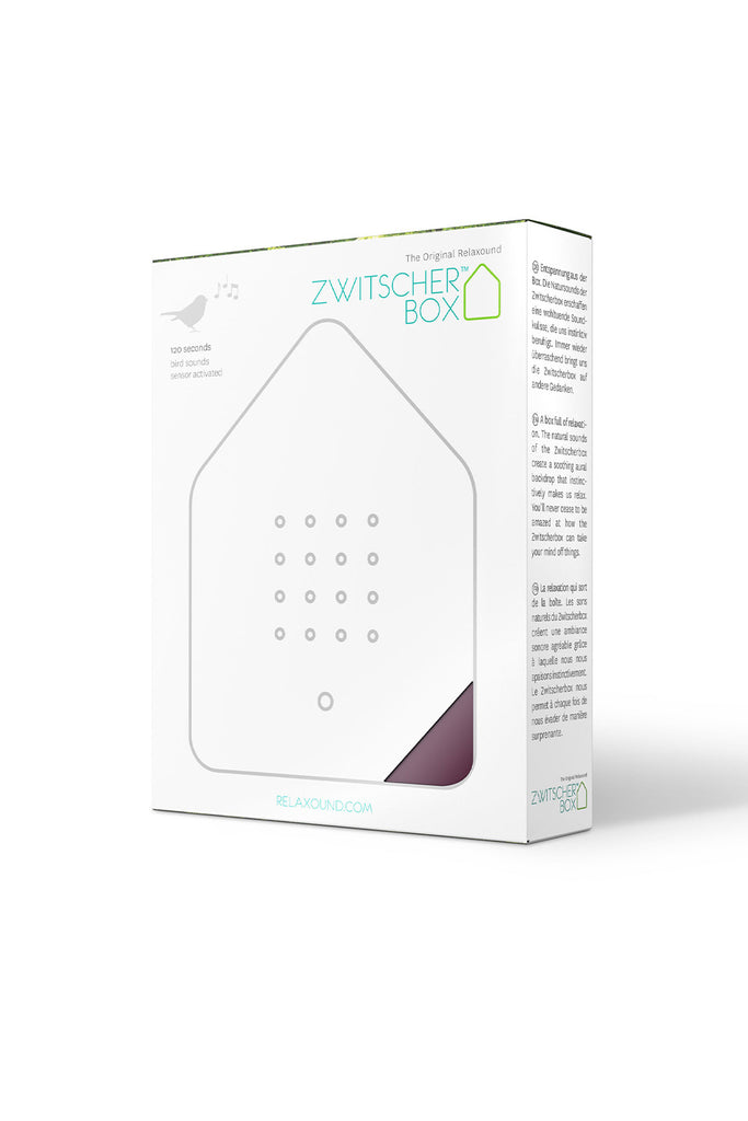 zwitscherbox mit vogelsound mauve