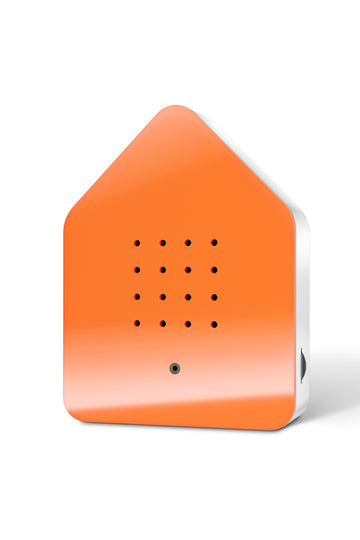 zwitscherbox mit vogelsound orange