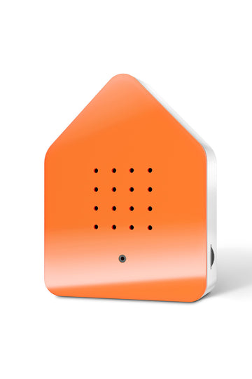 zwitscherbox mit vogelsound orange