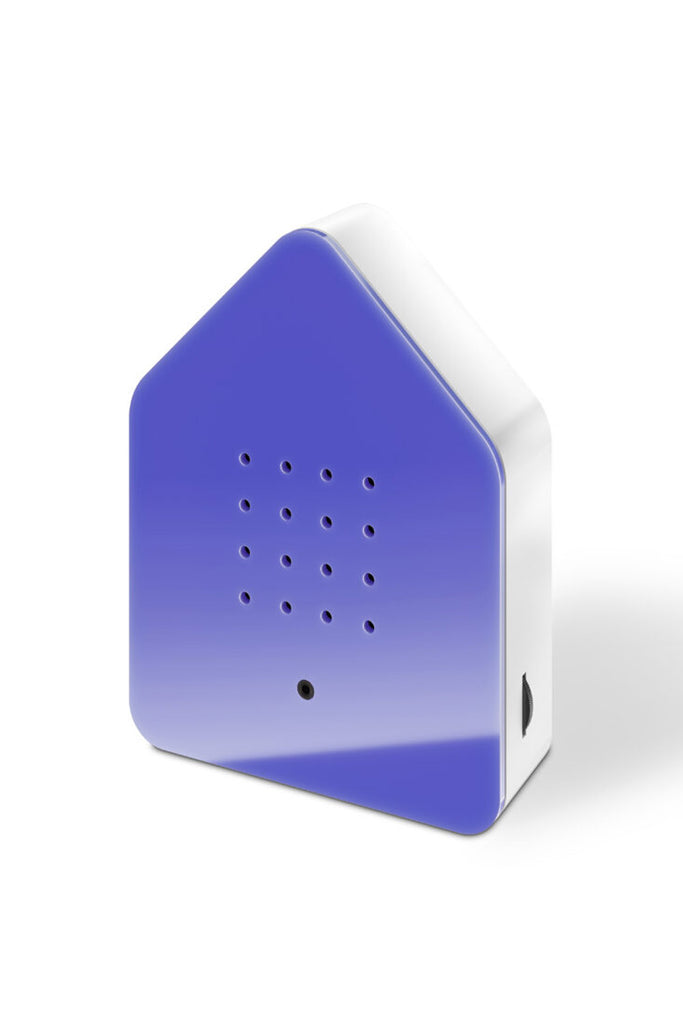 zwitscherbox mit vogelsound violett