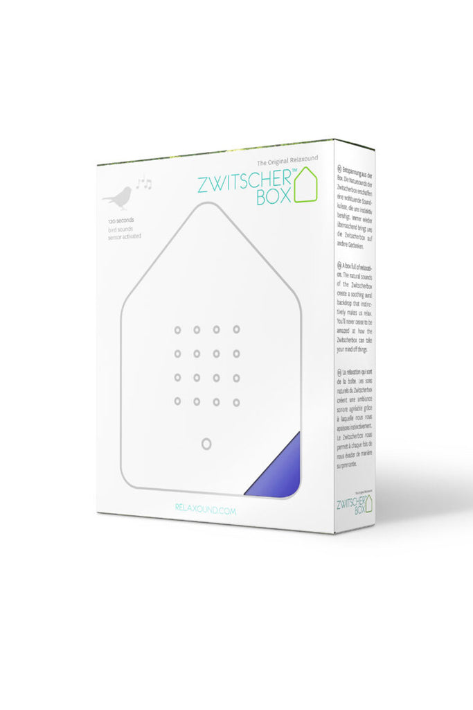 zwitscherbox mit vogelsound violett